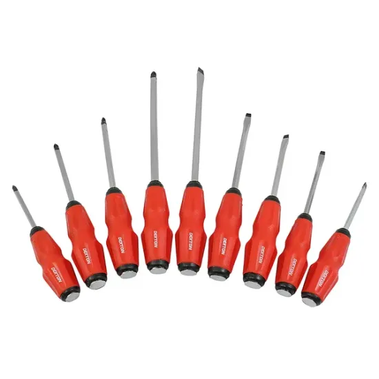 DEKTON 9pc Soft Grip Impact Pound Through Screwdrivers set DEKTON 9pc Soft Grip Impact Pound Through Screwdrivers set