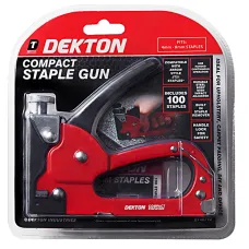 Compact Stapler Gun with 100 Staples Included - DEKTON