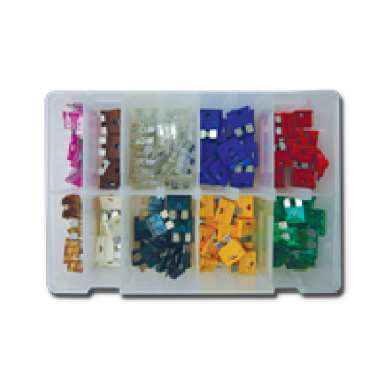 Showing image for Assorted Standard Blade Fuses Box Description 2,3,4,5,7.5.10,15,20,25 & 30 AMP Box quantity: 80 Pcs Assorted Standard Blade Fuses Box Description 2,3,4,5,7.5.10,15,20,25 & 30 AMP Box quantity: 80 Pcs image