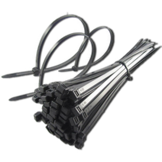 Cable Ties Colour: Black, Cable Tie Size: 4.8 x 160mm 100 Pack Auto Electrical Consumables & Supplies image