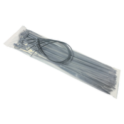 Colour: Silver, Cable Tie Size: 4.8 x 370mm 100 Pack
