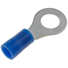 Ring Terminals Size: 5.3mm, Colour: Blue, Pack Size: 100