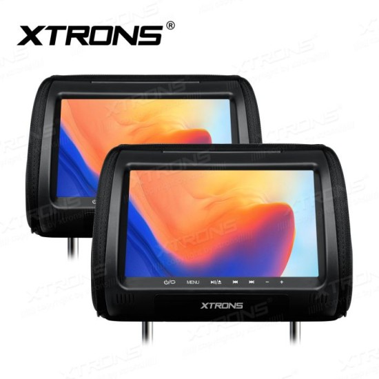 Showing image for One Pair 9" Headrest DVD Player with HDMI Input Supports Games One Pair 9" Headrest DVD Player with HDMI Input Supports Games Xtrons image