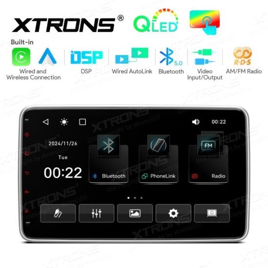 Showing image for Universal Double DIN 10.1 INCH Car stereo with Wireless CP Wired AA, Radio BT USB SD Video in&out 1080P video Universal Double DIN 10.1 INCH Car stereo with Wireless CP Wired AA, Radio BT USB SD Video in&out 1080P video image