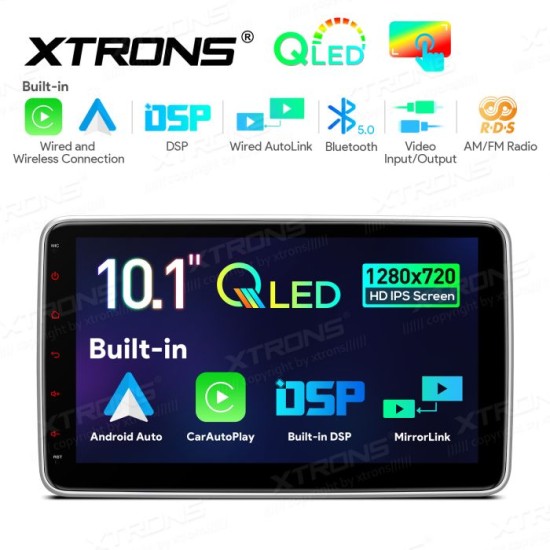 Showing image for Universal single DIN 10.1 inch Car stereo with Wireless CP Wired AA, Radio BT USB SD Video in&out 1080P video Universal single DIN 10.1 inch Car stereo with Wireless CP Wired AA, Radio BT USB SD Video in&out 1080P video image