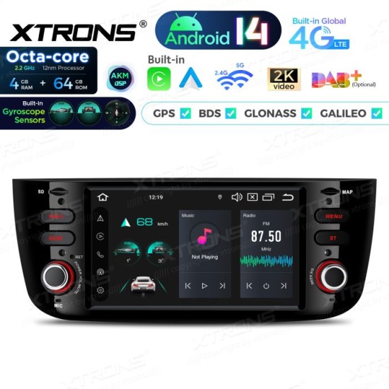 Showing image for Upgrade 6.2'' Android 14 Car Stereo for Fiat Grand Punto Octa Core 4+64 Built-in AKM DSP,CP,AA 4G,gyroscope, compass Upgrade 6.2'' Android 14 Car Stereo for Fiat Grand Punto Octa Core 4+64 Built-in AKM DSP,CP,AA 4G,gyroscope, compass Xtrons image