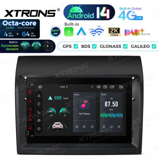 Showing image for Upgrade 7'' Android 14 Car Stereo for Fiat Ducato Octa Core 4+64 Built-in AKM DSP,CP,AA 4G,gyroscope, compass Upgrade 7'' Android 14 Car Stereo for Fiat Ducato Octa Core 4+64 Built-in AKM DSP,CP,AA 4G,gyroscope, compass Xtrons image