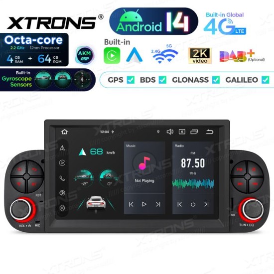 Showing image for Upgrade 7'' Android 14 Car Stereo for Fiat Panda Core 4+64 Built-in AKM DSP,CP,AA 4G,gyroscope, compass Upgrade 7'' Android 14 Car Stereo for Fiat Panda Core 4+64 Built-in AKM DSP,CP,AA 4G,gyroscope, compass image