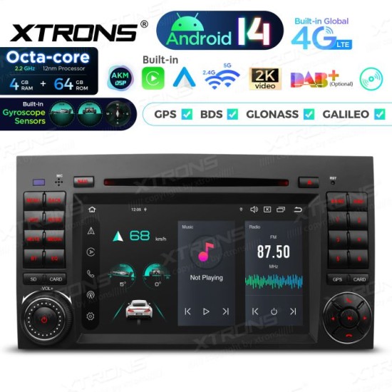 Showing image for Upgrade 7'' Android 14 Car Stereo for Mercedes BENZ w245 Octa Core 4+64 Built-in AKM DSP,CP,AA 4G, gyroscope, compass Upgrade 7'' Android 14 Car Stereo for Mercedes BENZ w245 Octa Core 4+64 Built-in AKM DSP,CP,AA 4G, gyroscope, compass image