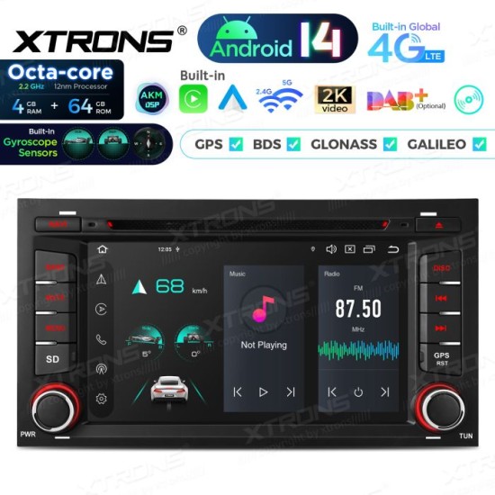 Showing image for Upgrade 7'' Android 14 Car Stereo for SEAT LEON Octa Core 4+64 Built-in AKM DSP,CP,AA 4G, gyroscope, compass Upgrade 7'' Android 14 Car Stereo for SEAT LEON Octa Core 4+64 Built-in AKM DSP,CP,AA 4G, gyroscope, compass Xtrons image